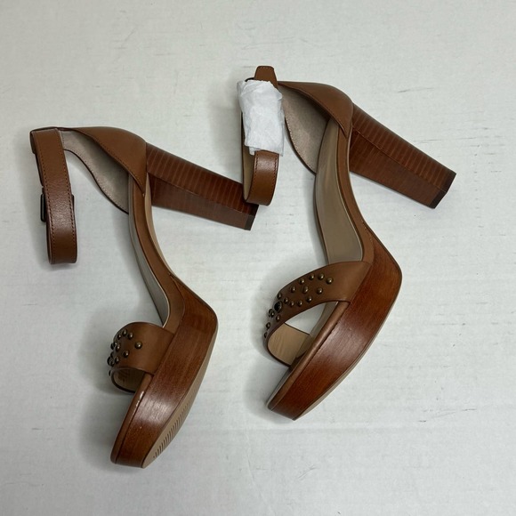 Lauren Ralph Lauren Brown Sylvia Heel NEW Size 10 - Picture 6 of 10